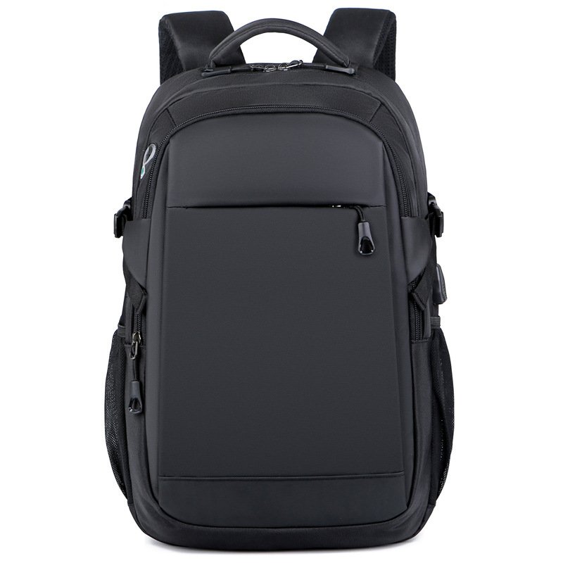 Customized LOGO for Men's Black Backpack Laptop Bag